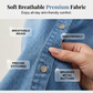 Denim jurk met losse pasvorm en ruches