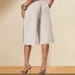 Women's Chic Tie-Front Wide-Leg Culottes