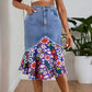 🎊OPRUIMINGSPRIJS👗 Unieke patchworkrok, onderhoudsvriendelijke stof