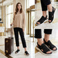 Ademende gebreide plateausandalen voor dames