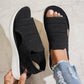 Ademende gebreide plateausandalen voor dames