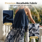 Tweedelige, soepelvallende haltertop-outfit voor dames met een broek met print