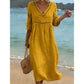 Elegant Casual V-Neck Summer Dress