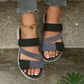 Casual platte sandalen met meerdere bandjes voor dames