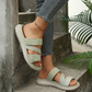 Casual platte sandalen met meerdere bandjes voor dames