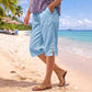 Zomerse 3/4-broek voor dames met knoopdetails