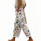 Casual cropped broek met bloemenprint voor dames
