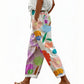 Casual cropped broek met bloemenprint voor dames