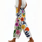 Casual cropped broek met bloemenprint voor dames