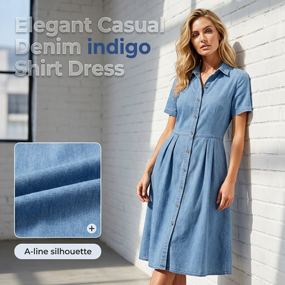 🔥 POPULAIRE AANBIEDING ✨Flatterende A-lijn jurk, praktisch voor dagelijks dragen💙