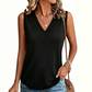 Casual mouwloze tanktop met V-hals voor dames