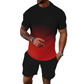 🔥Tijdelijke aanbieding: set met shirt en korte broek met kleurverloop voor heren
