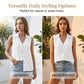 Casual mouwloze blouse met kraag voor dames – zomervest