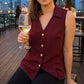 Casual mouwloze blouse met kraag voor dames – zomervest