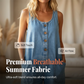 Mouwloze jumpsuit met wijde pijpen voor dames