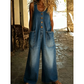 Mouwloze jumpsuit met wijde pijpen voor dames