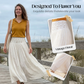 Lange A-lijnrok met hoge taille voor dames