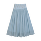 Lange A-lijnrok met hoge taille voor dames