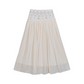 Lange A-lijnrok met hoge taille voor dames