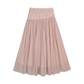 Lange A-lijnrok met hoge taille voor dames