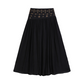 Lange A-lijnrok met hoge taille voor dames