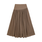 Lange A-lijnrok met hoge taille voor dames