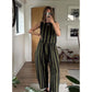 Women's Stripe Top & Pants 2-Piece Set