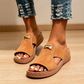 ⏳Tijdelijke aanbieding: 50% korting⏰Stijlvolle peep-toe-sandalen met sleehak voor dames👡