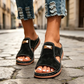 ⏳Tijdelijke aanbieding: 50% korting⏰Stijlvolle peep-toe-sandalen met sleehak voor dames👡