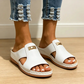 ⏳Tijdelijke aanbieding: 50% korting⏰Stijlvolle peep-toe-sandalen met sleehak voor dames👡