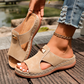 ⏳Tijdelijke aanbieding: 50% korting⏰Stijlvolle peep-toe-sandalen met sleehak voor dames👡