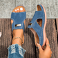 ⏳Tijdelijke aanbieding: 50% korting⏰Stijlvolle peep-toe-sandalen met sleehak voor dames👡