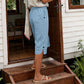Ademende, casual capribroek voor dames voor de zomer