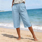 Ademende, casual capribroek voor dames voor de zomer