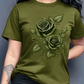 Elegant T-shirt met rozenprint voor dames