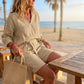 Casual set voor dames met V-hals top en korte broek