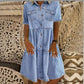 Elegante zomerjurk van denim voor dames