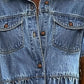 Elegante zomerjurk van denim voor dames