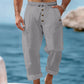Men's Casual Linen Drawstring Pants