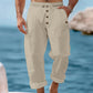 Men's Casual Linen Drawstring Pants