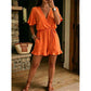 Casual korte jumpsuit met V-hals en trekkoord voor dames