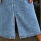 Midi-jurk voor dames: mouwloze denim overall