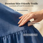 Elegante jurk van gewassen denim