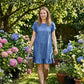 Elegante jurk van gewassen denim