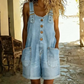🔥50K+ VERKOCHT HALVE PRIJS💙 Dames losse denim overallshort verstelbare banden & ruime zakken S-2XL