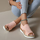 Casual, ademende plateausandalen voor dames