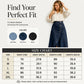 💙🔥Hoge taille, asymmetrische denimrok voor dames – Moeiteloze vintage stijl