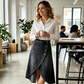 💙🔥Hoge taille, asymmetrische denimrok voor dames – Moeiteloze vintage stijl