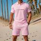 👕 Zomerse tweedelige set voor heren: polo en korte broek ☀️