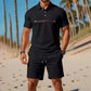 👕 Zomerse tweedelige set voor heren: polo en korte broek ☀️